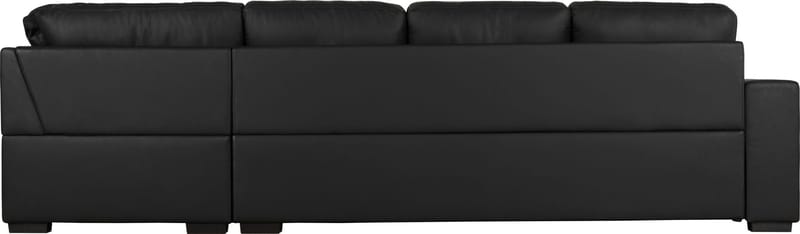 Solna soffa i svart PU öppet avslut 3A - Svart - Möbler - Soffa - Hörnsoffa