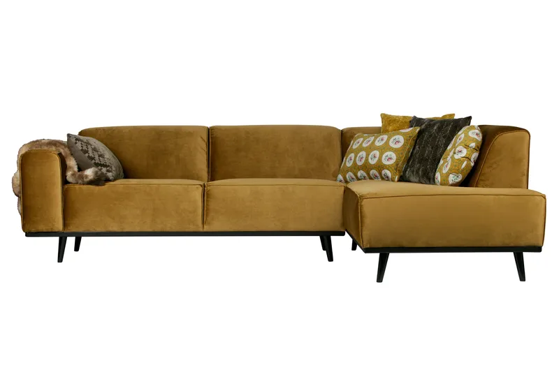 Statement Hörnsoffa Höger, Honungsgul