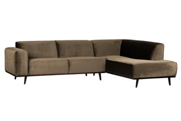 Statement Hörnsoffa Höger - Taupe - Möbler - Soffa - Hörnsoffa