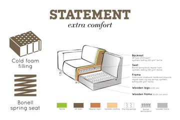Statement Hörnsoffa Höger - Taupe - Möbler - Soffa - Hörnsoffa