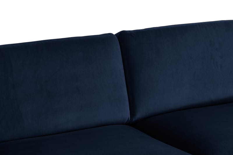 Teodin Hörnsoffa Large Sammet - Blå - Möbler - Soffa - Hörnsoffa