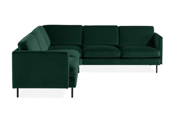 Teodin Hörnsoffa Large Sammet - Grön - Möbler - Soffa - Hörnsoffa