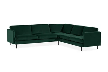 Teodin Hörnsoffa Large Sammet - Grön - Möbler - Soffa - Hörnsoffa