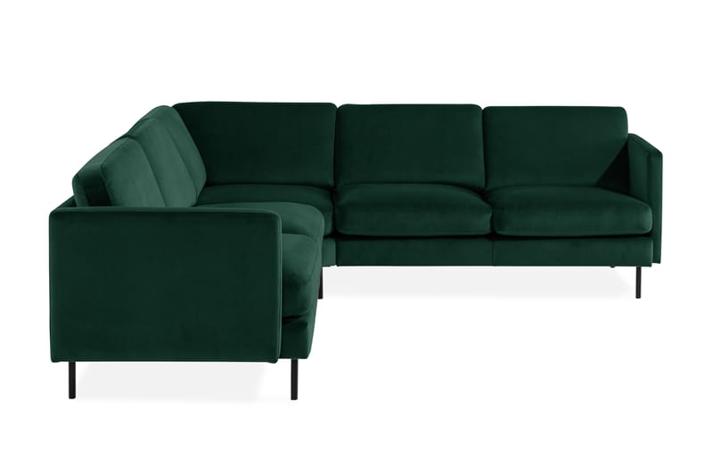 Teodin Hörnsoffa Large Sammet - Grön - Möbler - Soffa - Hörnsoffa