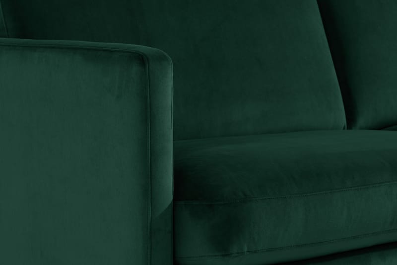 Teodin Hörnsoffa Large Sammet - Grön - Möbler - Soffa - Hörnsoffa