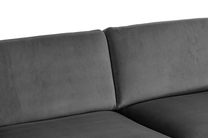 Teodin Hörnsoffa Large Sammet - Ljusgrå - Möbler - Soffa - Hörnsoffa