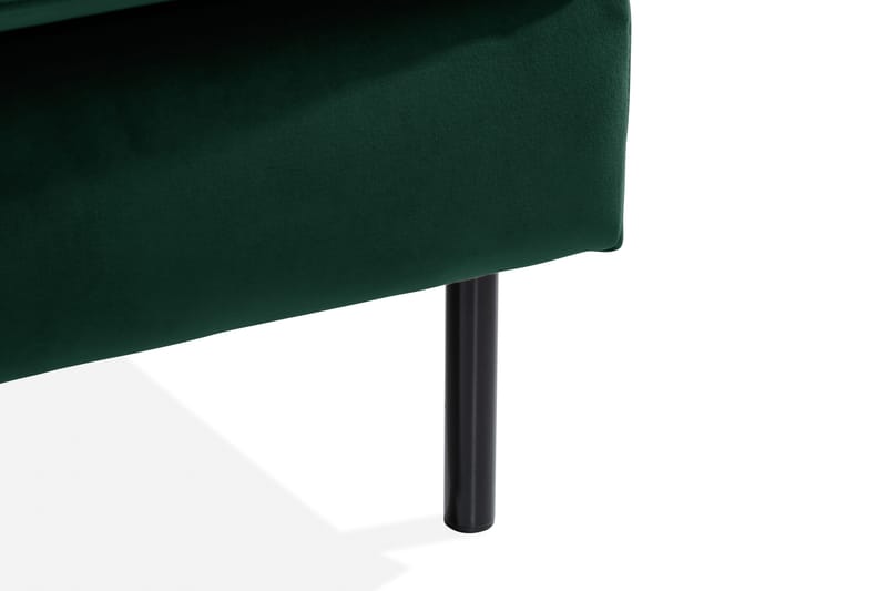 Teodin Hörnsoffa med Divan Vänster Sammet - Grön - Möbler - Soffa - Hörnsoffa - Hörnsoffa med divan