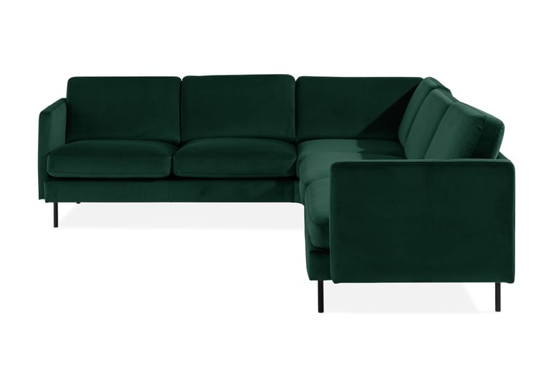 Teodin Hörnsoffa Sammet - Grön - Möbler - Soffa - Hörnsoffa