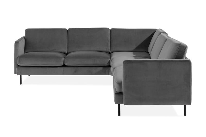 Teodin Hörnsoffa Sammet - Ljusgrå - Möbler - Soffa - Hörnsoffa