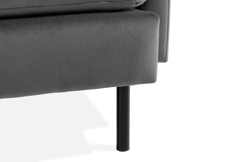 Teodin Hörnsoffa Sammet - Ljusgrå - Möbler - Soffa - Hörnsoffa