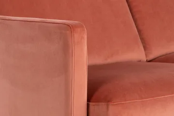 Teodin Hörnsoffa Sammet - Rosa - Möbler - Soffa - Hörnsoffa