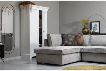 Tiahna Hörnsoffa Vänster - Grå - Möbler - Soffa - Divansoffor & schäslongsoffa - 3 sits soffa med divan