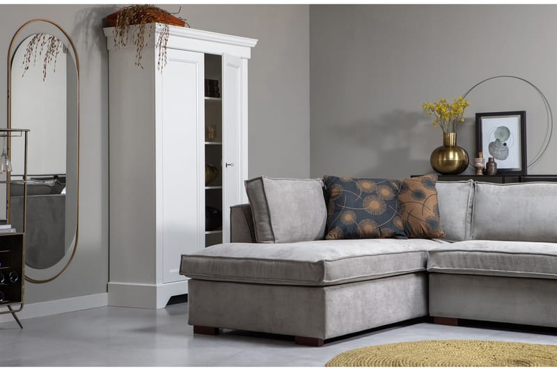 Tiahna Hörnsoffa Vänster - Grå - Möbler - Soffa - Hörnsoffa