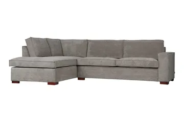 Tiahna Hörnsoffa Vänster - Grå - Möbler - Soffa - Divansoffor & schäslongsoffa - 3 sits soffa med divan