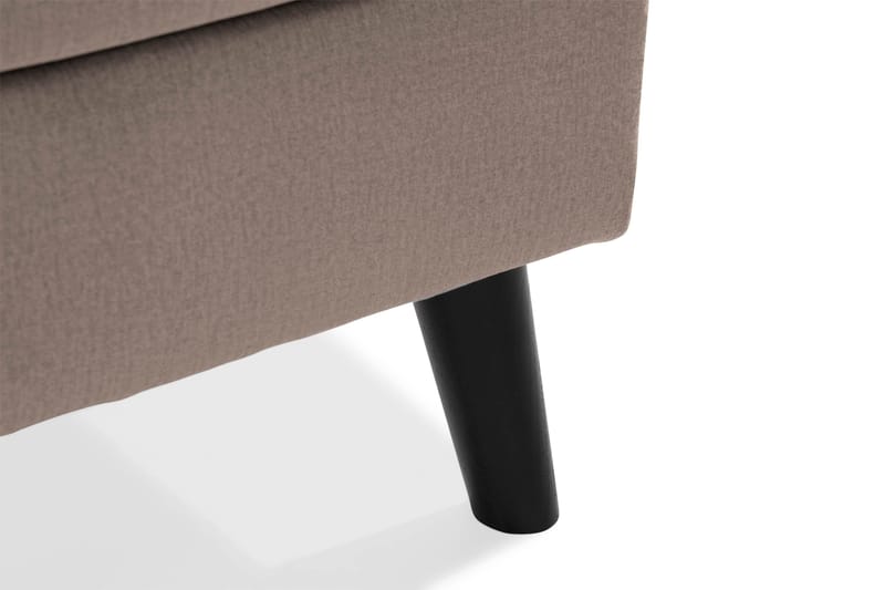 Trend 5-sits Högervänd L-formad Hörnsoffa med Divan i Sammet - Brun - Möbler - Soffa - Hörnsoffa - Hörnsoffa med divan