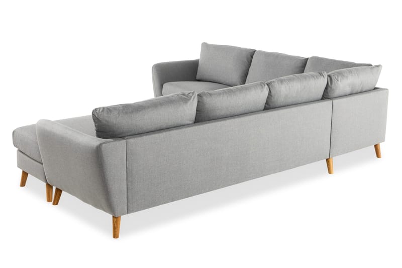 Trend 5-sits Högervänd U-formad Hörnsoffa med divan i Tyg - Ljusgrå - Möbler - Soffa - Hörnsoffa - Hörnsoffa med divan