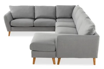 Trend 5-sits Högervänd U-formad Hörnsoffa med divan i Tyg - Ljusgrå - Möbler - Soffa - Hörnsoffa - Hörnsoffa med divan