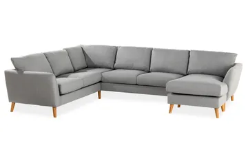 Trend 5-sits Högervänd U-formad Hörnsoffa med divan i Tyg - Ljusgrå - Möbler - Soffa - Hörnsoffa - Hörnsoffa med divan