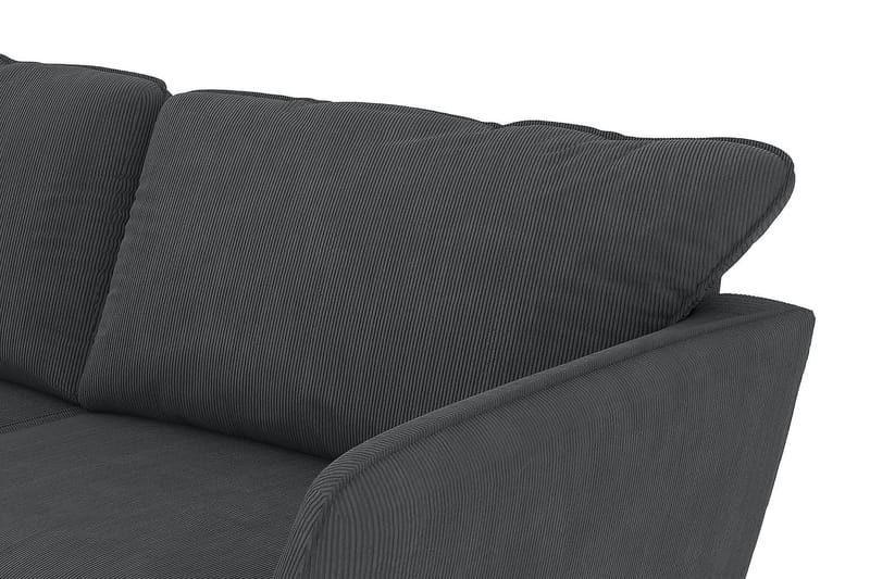 Trend Lyx 6-sits Vändbar L-formad Hörnsoffa i Manchester - Mörkgrå - Möbler - Soffa - Hörnsoffa