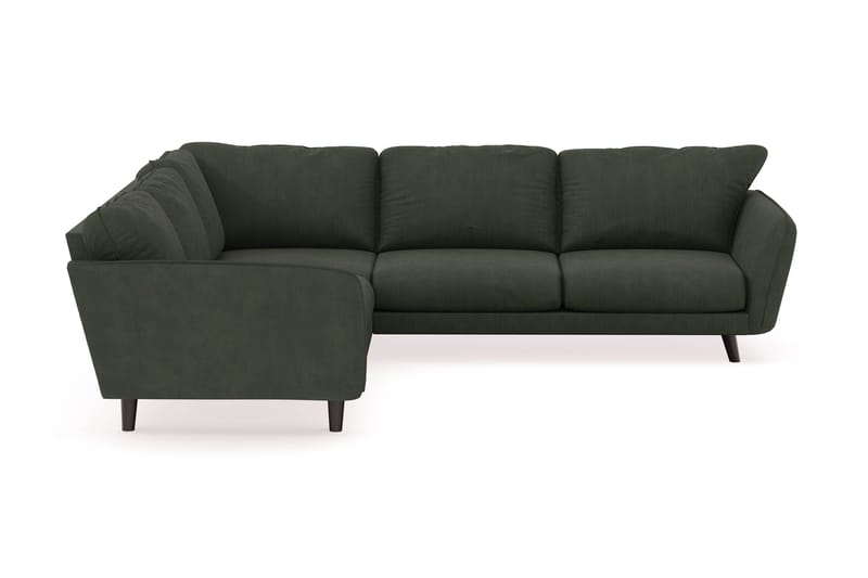 Trend Lyx 6-sits Vändbar L-formad Hörnsoffa i Manchester - Mörkgrön - Möbler - Soffa - Hörnsoffa