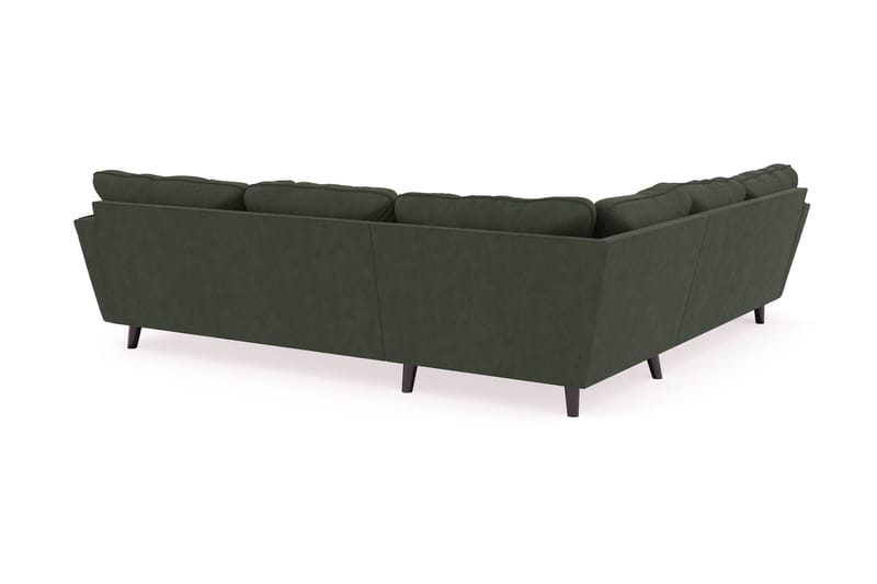 Trend Lyx 6-sits Vändbar L-formad Hörnsoffa i Manchester - Mörkgrön - Möbler - Soffa - Hörnsoffa