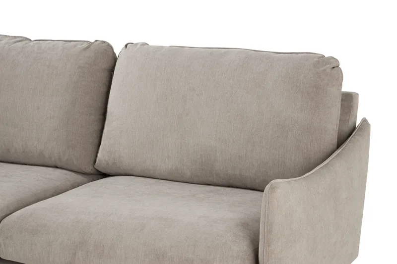 Trend Lyx 6-sits Vändbar L-formad Hörnsoffa i Tyg - Beige - Möbler - Soffa - Hörnsoffa
