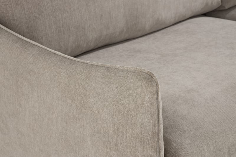 Trend Lyx 6-sits Vändbar L-formad Hörnsoffa i Tyg - Beige - Möbler - Soffa - Hörnsoffa