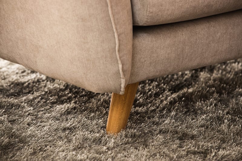 Trend Lyx 6-sits Vändbar L-formad Hörnsoffa i Tyg - Beige - Möbler - Soffa - Hörnsoffa