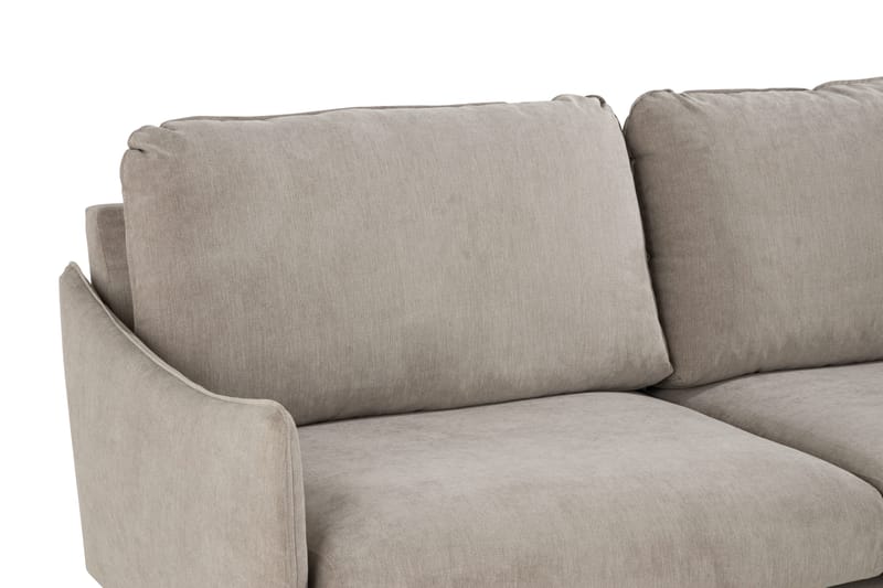 Trend Lyx 6-sits Vändbar L-formad Hörnsoffa i Tyg - Beige - Möbler - Soffa - Hörnsoffa