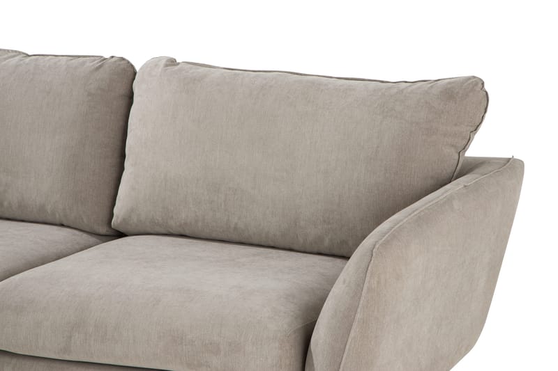 Trend Lyx 6-sits Vändbar L-formad Hörnsoffa i Tyg - Beige - Möbler - Soffa - Hörnsoffa
