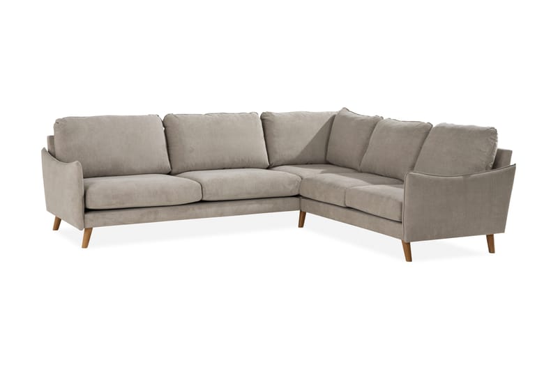 Trend Lyx 6-sits Vändbar L-formad Hörnsoffa i Tyg - Beige - Möbler - Soffa - Hörnsoffa