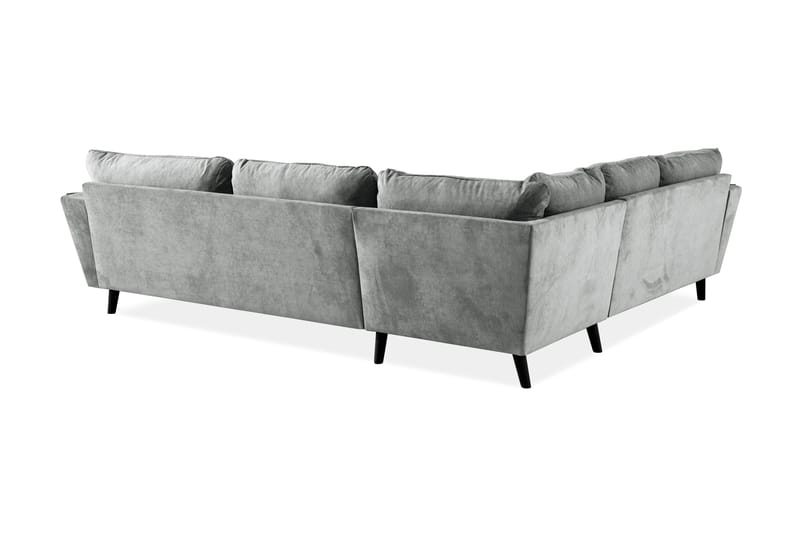 Trend Lyx 6-sits Vändbar L-formad Hörnsoffa i Tyg - Grå - Möbler - Soffa - Hörnsoffa