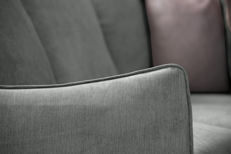 Trend Lyx 6-sits Vändbar L-formad Hörnsoffa i Tyg - Grå - Möbler - Soffa - Hörnsoffa