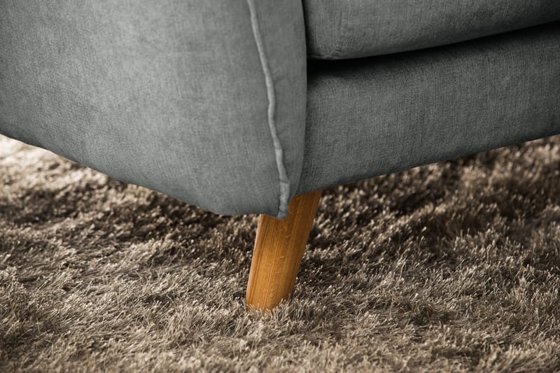 Trend Lyx 6-sits Vändbar L-formad Hörnsoffa i Tyg - Grå - Möbler - Soffa - Hörnsoffa