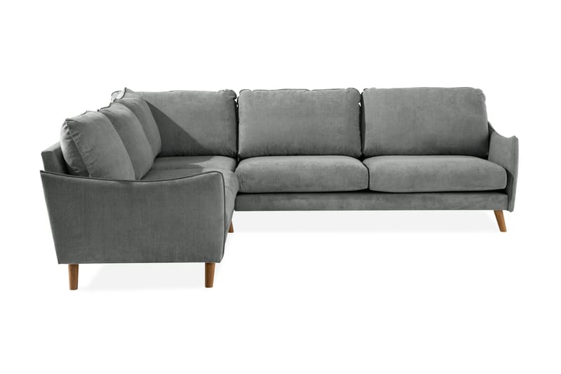 Trend Lyx 6-sits Vändbar L-formad Hörnsoffa i Tyg - Grå - Möbler - Soffa - Hörnsoffa