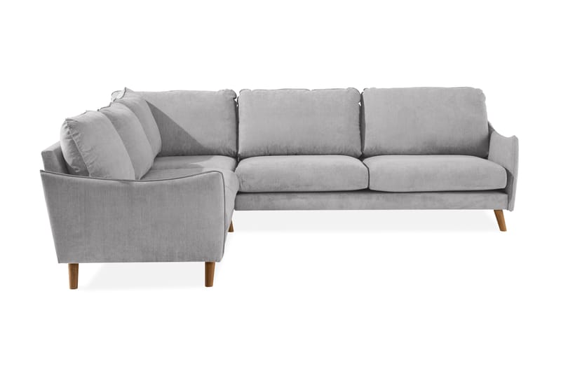 Trend Lyx 6-sits Vändbar L-formad Hörnsoffa i Tyg - Ljusgrå - Möbler - Soffa - Hörnsoffa
