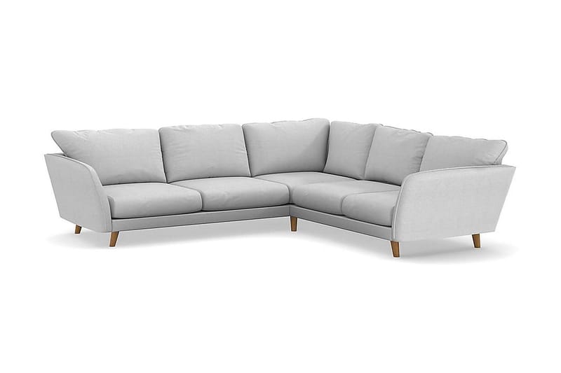Trend Lyx 6-sits Vändbar L-formad Hörnsoffa i Tyg - Ljusgrå - Möbler - Soffa - Hörnsoffa