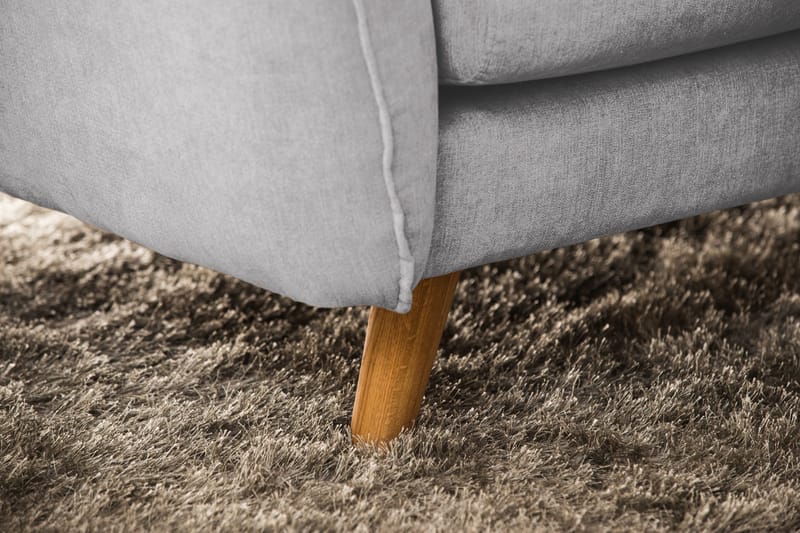 Trend Lyx 6-sits Vändbar L-formad Hörnsoffa i Tyg - Ljusgrå - Möbler - Soffa - Hörnsoffa