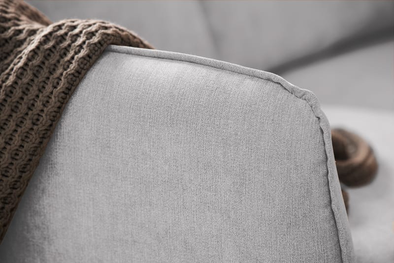 Trend Lyx 6-sits Vändbar L-formad Hörnsoffa i Tyg - Ljusgrå - Möbler - Soffa - Hörnsoffa