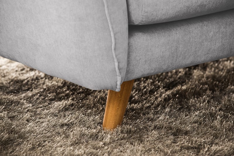 Trend Lyx Hörnsoffa Vändbar - Ljusgrå/Svart - Möbler - Soffa - Hörnsoffa