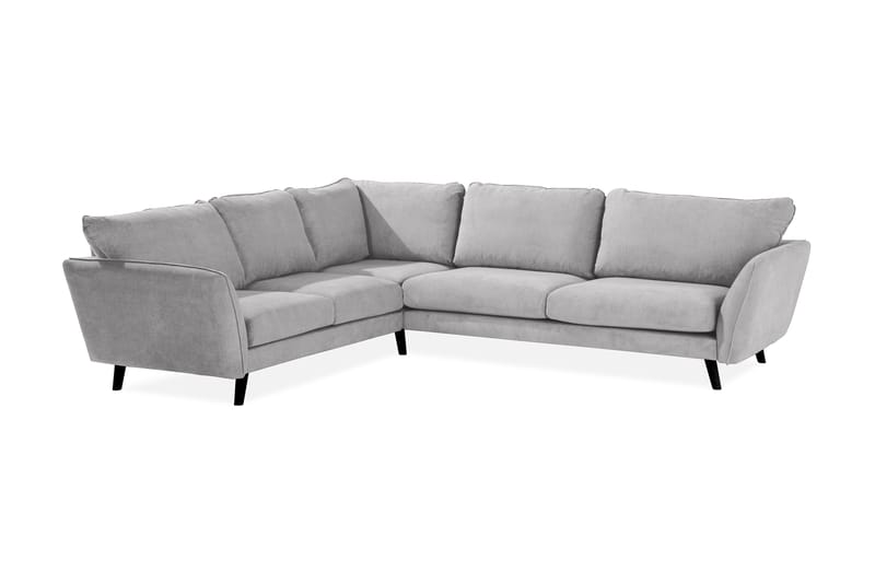 Trend Lyx Hörnsoffa Vändbar - Ljusgrå/Svart - Möbler - Soffa - Hörnsoffa
