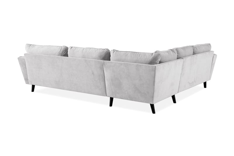 Trend Lyx Hörnsoffa Vändbar - Ljusgrå/Svart - Möbler - Soffa - Hörnsoffa