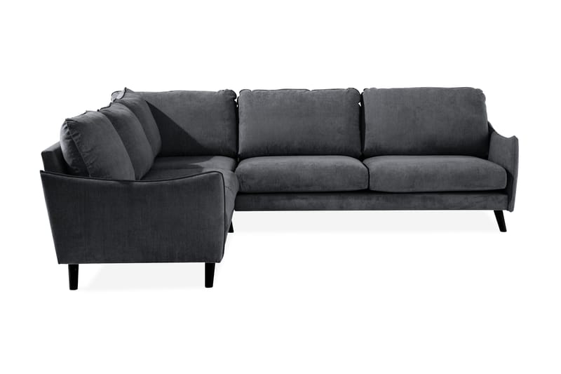 Trend Lyx Hörnsoffa Vändbar - Mörkgrå/Svart - Möbler - Soffa - Hörnsoffa
