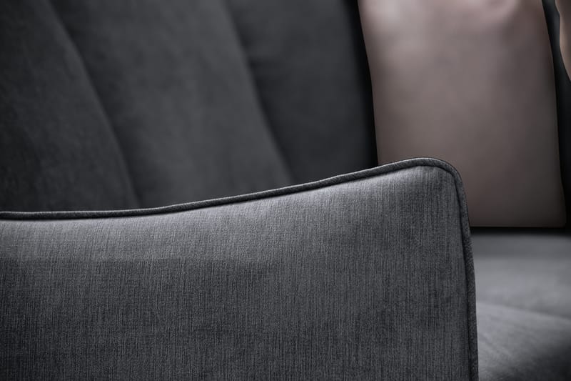 Trend Lyx Hörnsoffa Vändbar - Mörkgrå/Svart - Möbler - Soffa - Hörnsoffa