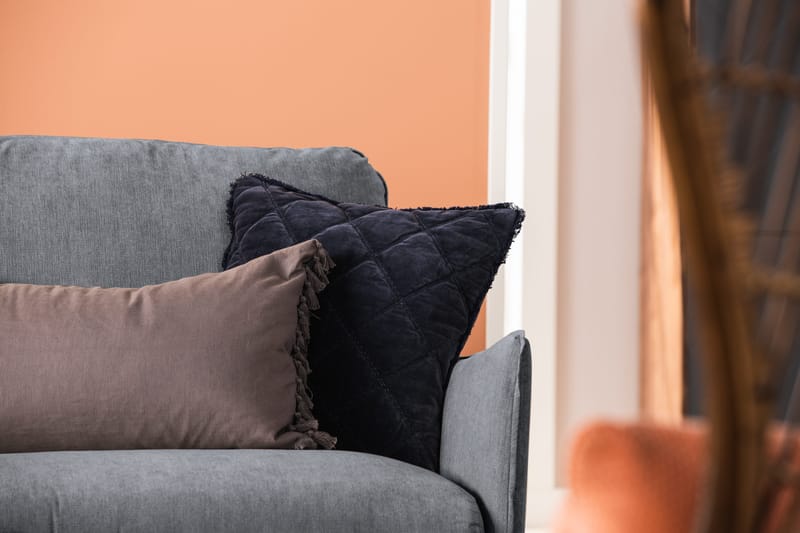 Trend Lyx Hörnsoffa Vändbar - Mörkgrå/Svart - Möbler - Soffa - Hörnsoffa