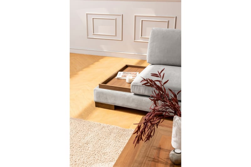 Tulima Soffa med Schäslong Höger - Ljusgrå/Natur - Möbler - Soffa - Hörnsoffa