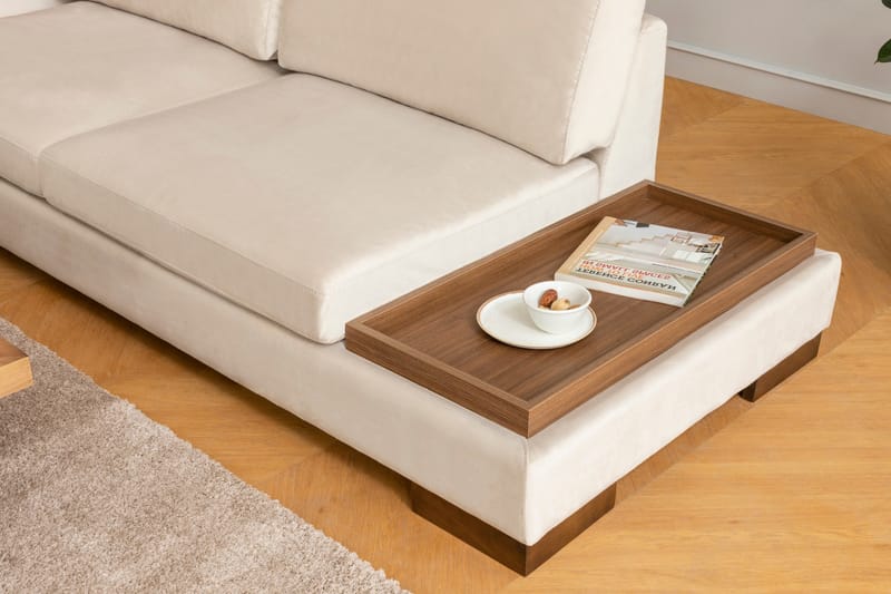 Tulima Soffa med Schäslong Vänster - Beige/Natur - Möbler - Soffa - Hörnsoffa