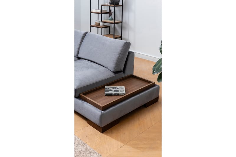 Tulima Soffa med Schäslong Vänster - Mörkgrå/Natur - Möbler - Soffa - Hörnsoffa