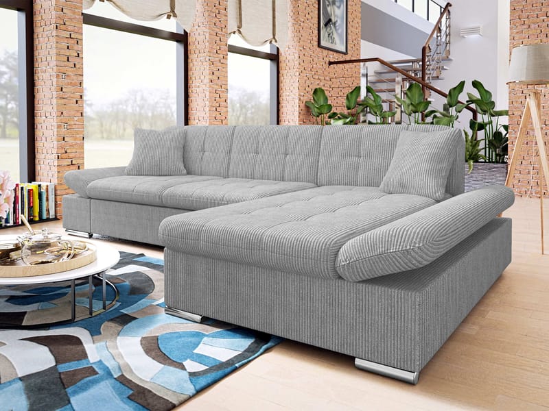 Vananda 3-sits Bäddsoffa med divan och förvaring - Möbler - Soffa - Hörnsoffa