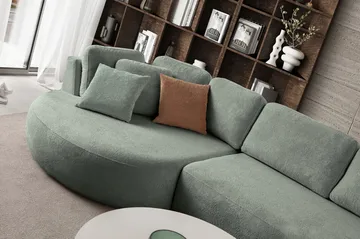 Venezia Hörnsoffa 310x75x105 cm - Liquid Green - Möbler - Soffa - Hörnsoffa